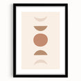 Boho Minimalist Wall Art | Earthy Geometric Canvas | Neutral Tones