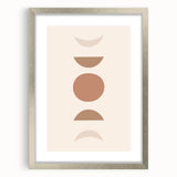 Boho Minimalist Wall Art | Earthy Geometric Canvas | Neutral Tones