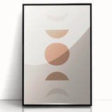 Boho Minimalist Wall Art | Earthy Geometric Canvas | Neutral Tones