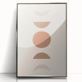 Boho Minimalist Wall Art | Earthy Geometric Canvas | Neutral Tones