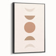 Boho Minimalist Wall Art | Earthy Geometric Canvas | Neutral Tones
