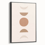 Boho Minimalist Wall Art | Earthy Geometric Canvas | Neutral Tones