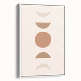 Boho Minimalist Wall Art | Earthy Geometric Canvas | Neutral Tones