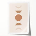 Boho Minimalist Wall Art | Earthy Geometric Canvas | Neutral Tones