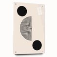 Minimalist Boho Wall Art | Black and White Geometric Canvas | Modern Design