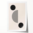 Minimalist Boho Wall Art | Black and White Geometric Canvas | Modern Design