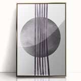 Boho Geometric Wall Art | Dark Abstract Canvas | Modern Minimalist Design