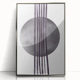 Boho Geometric Wall Art | Dark Abstract Canvas | Modern Minimalist Design