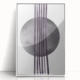 Boho Geometric Wall Art | Dark Abstract Canvas | Modern Minimalist Design