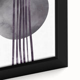 Boho Geometric Wall Art | Dark Abstract Canvas | Modern Minimalist Design