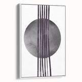 Boho Geometric Wall Art | Dark Abstract Canvas | Modern Minimalist Design