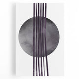 Boho Geometric Wall Art | Dark Abstract Canvas | Modern Minimalist Design
