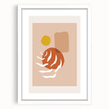 Boho Abstract Wall Art | Earthy Tones Canvas | Modern Geometric Design