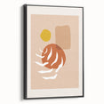 Boho Abstract Wall Art | Earthy Tones Canvas | Modern Geometric Design