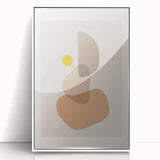 Boho Abstract Wall Art | Neutral Tones Geometric Canvas | Modern Design