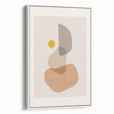 Boho Abstract Wall Art | Neutral Tones Geometric Canvas | Modern Design