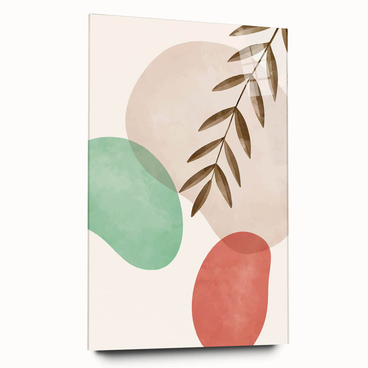 Boho Nature Wall Art | Soft Geometric Canvas | Modern Organic Design
