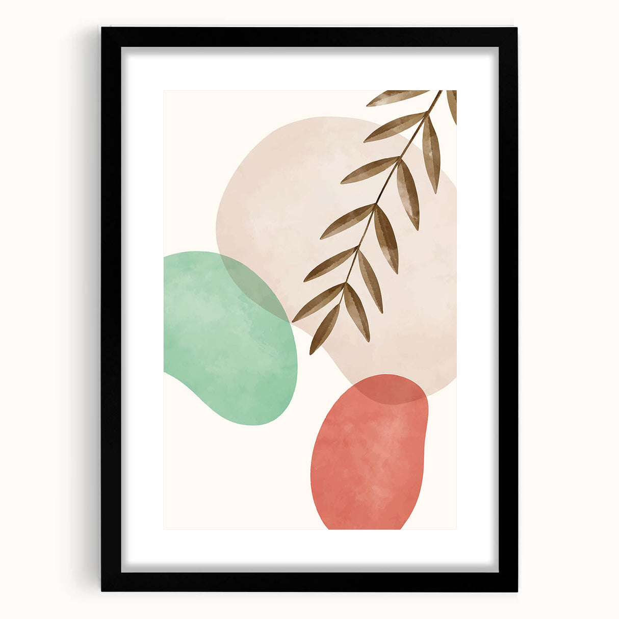 Boho Nature Wall Art | Soft Geometric Canvas | Modern Organic Design