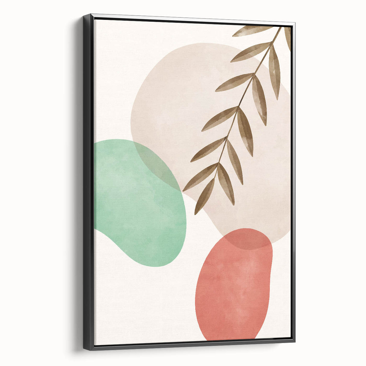 Boho Nature Wall Art | Soft Geometric Canvas | Modern Organic Design