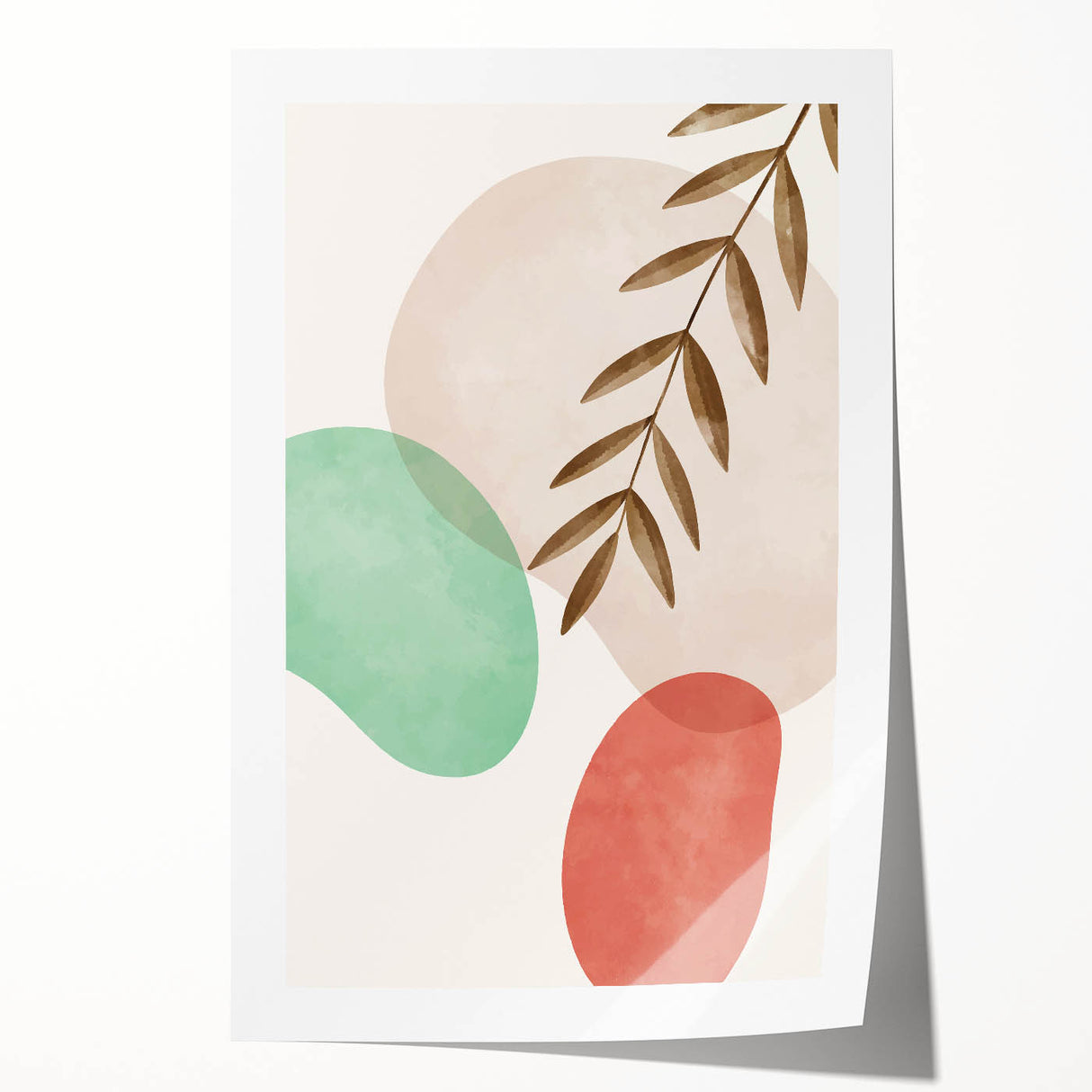 Boho Nature Wall Art | Soft Geometric Canvas | Modern Organic Design