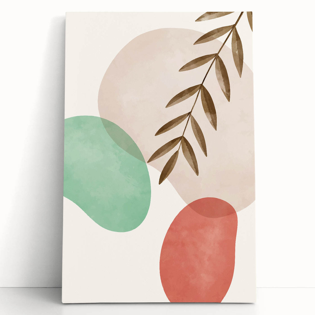 Boho Nature Wall Art | Soft Geometric Canvas | Modern Organic Design