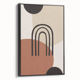 Boho Geometric Wall Art | Bold Neutral Canvas | Abstract Arch Design
