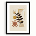 Abstract Boho Wall Art | Earthy Tone Canvas | Geometric Nature Design