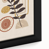 Abstract Boho Wall Art | Earthy Tone Canvas | Geometric Nature Design