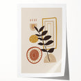 Abstract Boho Wall Art | Earthy Tone Canvas | Geometric Nature Design