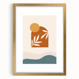 Bohemian Wall Art - Sunset-Inspired Boho Decor Canvas for Serene Spaces