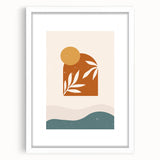Bohemian Wall Art - Sunset-Inspired Boho Decor Canvas for Serene Spaces