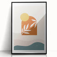 Bohemian Wall Art - Sunset-Inspired Boho Decor Canvas for Serene Spaces