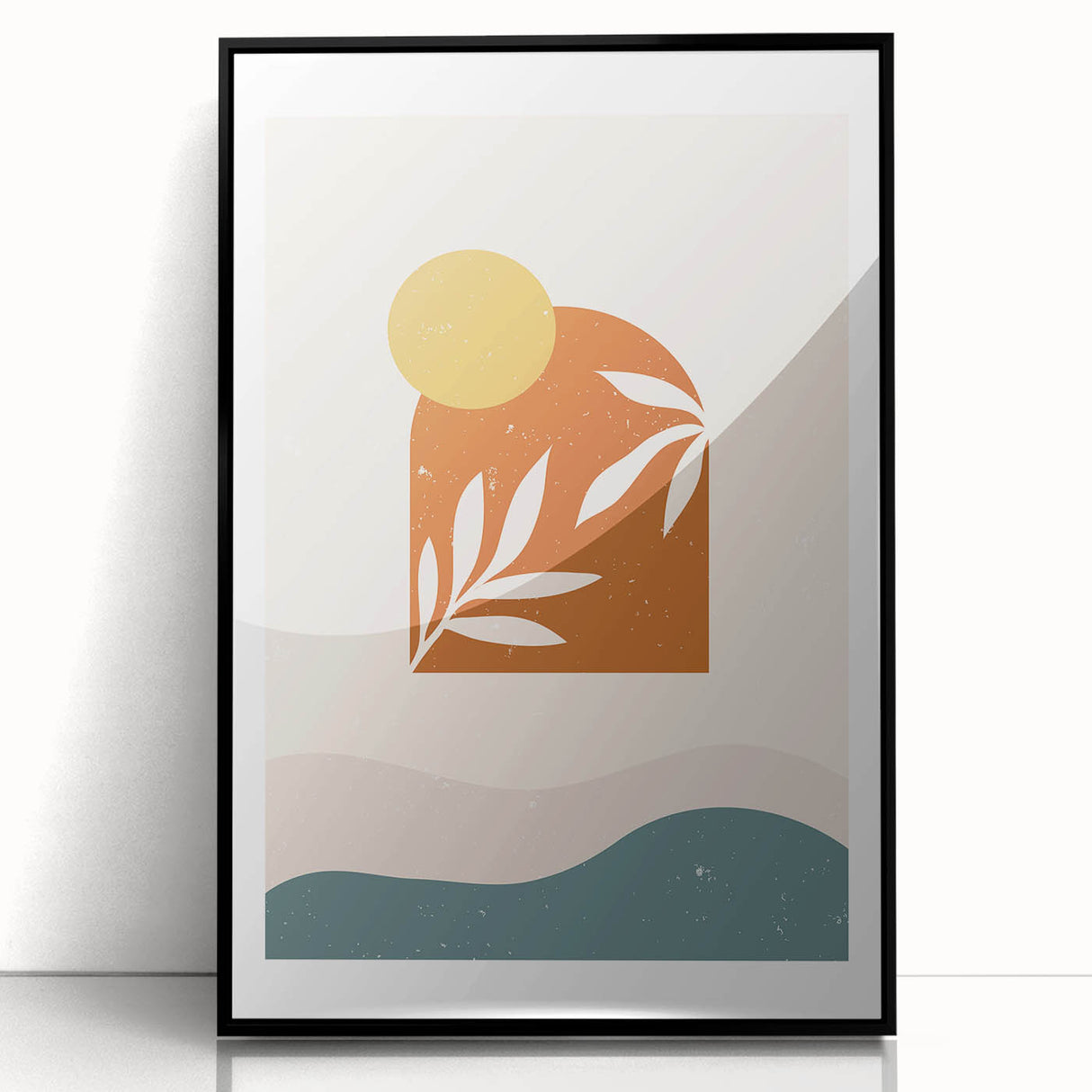 Bohemian Wall Art - Sunset-Inspired Boho Decor Canvas for Serene Spaces