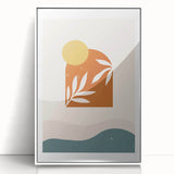 Bohemian Wall Art - Sunset-Inspired Boho Decor Canvas for Serene Spaces