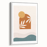 Bohemian Wall Art - Sunset-Inspired Boho Decor Canvas for Serene Spaces