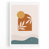 Bohemian Wall Art - Sunset-Inspired Boho Decor Canvas for Serene Spaces