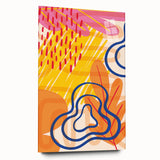 Boho Chic Wall Art - Vibrant Eclectic Bohemian Canvas for Bold Spaces