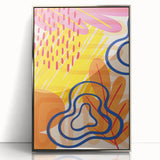Boho Chic Wall Art - Vibrant Eclectic Bohemian Canvas for Bold Spaces