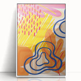 Boho Chic Wall Art - Vibrant Eclectic Bohemian Canvas for Bold Spaces