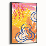 Boho Chic Wall Art - Vibrant Eclectic Bohemian Canvas for Bold Spaces