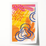 Boho Chic Wall Art - Vibrant Eclectic Bohemian Canvas for Bold Spaces