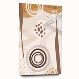 Bohemian Wall Art - Earthy Toned Boho Decor Canvas for Modern Spaces