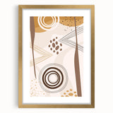 Bohemian Wall Art - Earthy Toned Boho Decor Canvas for Modern Spaces