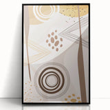 Bohemian Wall Art - Earthy Toned Boho Decor Canvas for Modern Spaces