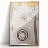 Bohemian Wall Art - Earthy Toned Boho Decor Canvas for Modern Spaces