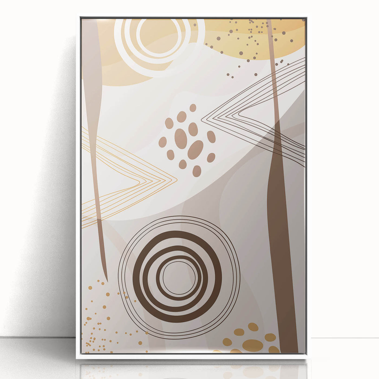 Bohemian Wall Art - Earthy Toned Boho Decor Canvas for Modern Spaces