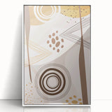 Bohemian Wall Art - Earthy Toned Boho Decor Canvas for Modern Spaces