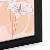 Bohemian Wall Art - Soft Floral Boho Decor Canvas for Serene Spaces