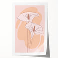 Bohemian Wall Art - Soft Floral Boho Decor Canvas for Serene Spaces