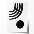 Bohemian Wall Art - Modern Monochrome Boho Decor Canvas for Minimal Spaces